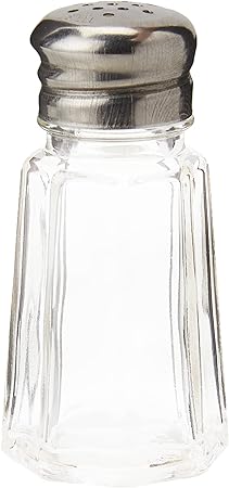 American Metalcraft PNS13 Glass Salt and Pepper Shakers, 30ml
