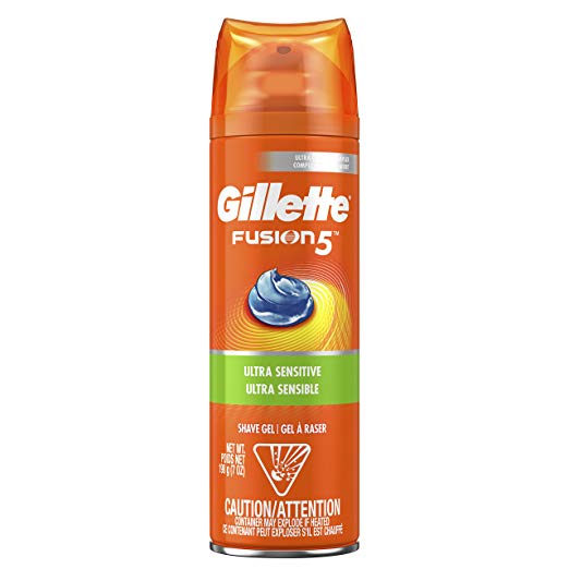 Gillette Fusion Ultra Sensitive Hydra Gel Men's Shave Gel, 7oz