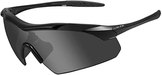 Wiley X WX Vapor Sunglasses Smoke Grey, Clear, and Light Rust Lens
