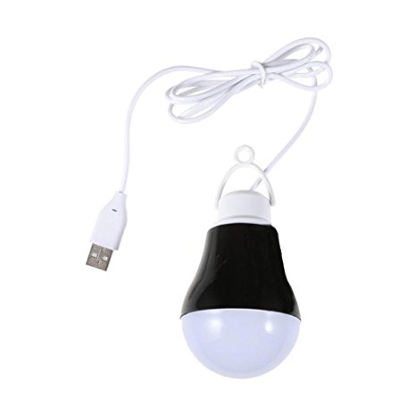 COOLEAD- Camping Tent USB Light Power Bank 5v 5w Emergency Led Light (Black)