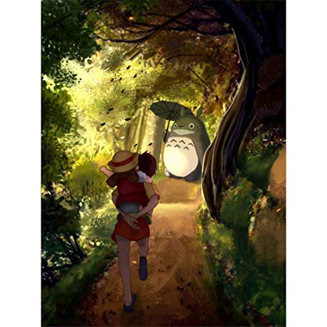 My Neighbor Totoro - Hayao Miyazaki Japanese Anime 3D Poster Wall Art Decor Print | 11.8 x 15.7 | Lenticular Posters & Pictures | Memorabilia Gifts for Guys & Girls Bedroom | Spirited Away Movies