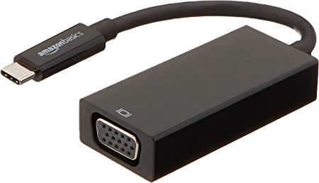 AmazonBasics USB 3.1 Type-C to VGA Adapter - Black