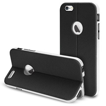 iSpecle Apple iPhone 6 / 6s Plus Case - Ultra Slim - Premium Microfiber PU Leather Case - Shock-Absorption Bumper Protective Case with Stand Function for Apple iPhone 6 / 6s Plus 5.5 inch (Black)