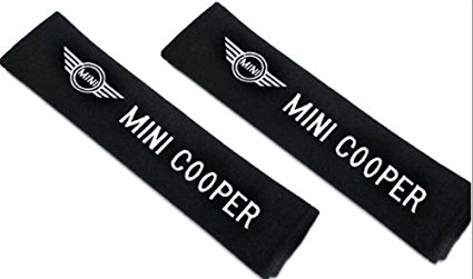 Mini Cooper Seat Belt Cover Shoulder Pad Cushion (2 Pcs)