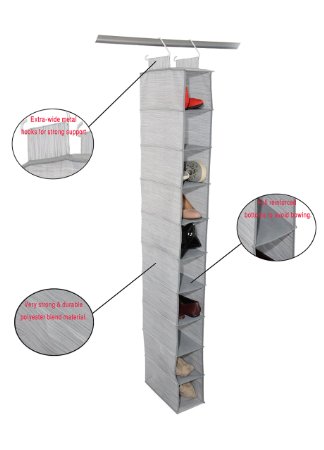 Adorn Insta-Shelf 10-tier Hanging Shoe Organizer