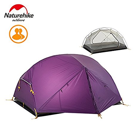 Naturehike 2 Person Outdoor Camping Tent Double-layer Waterproof 3 Season Tent