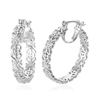 ION Plated Hoops Hoop Earrings for Women Hypollergenic Jewelry Gift