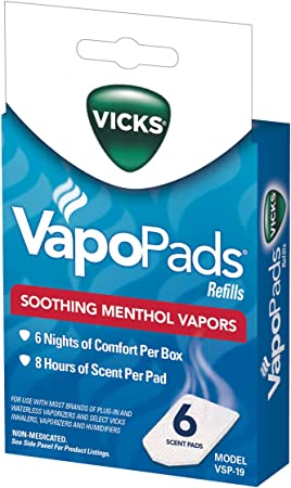 Vicks VapoPads, 6 count refill pads, VSP-19