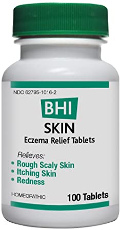 BHI Skin Eczema Relief Natural, Safe Homeopathic Relief - 100 Tablets