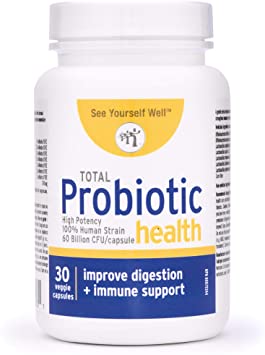 Probiotics 60 Billion CFU - High Potency Dr Formulated for Women and Men. Lactobacillus Acidophilus. Bifidobacterium Animalis. Improve Digestion. Immune Support. Shelf Stable. No Refrigeration. 30 Cap