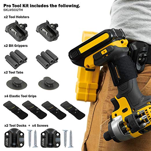 Spider Tool Holster - PRO Tool KIT - 12 Piece Kit for Storing and Organizing Tools