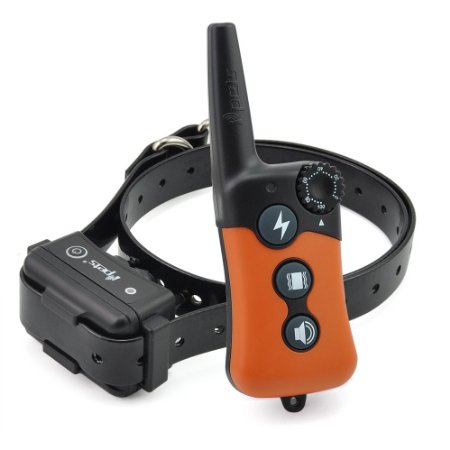 Ipets PET619 330 Yards Remote Rechargeable & Waterproof Dog Electric Training Collar with Tone / Vibration / Static Shock E-collar