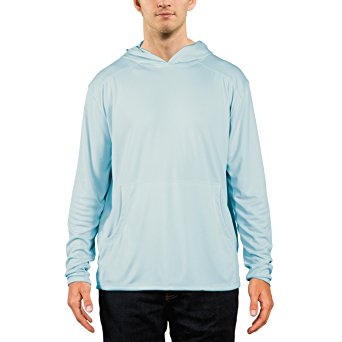 Vapor Apparel Men's UPF 50  UV (Sun) Protection Performance Long Sleeve Hoody With Pockets