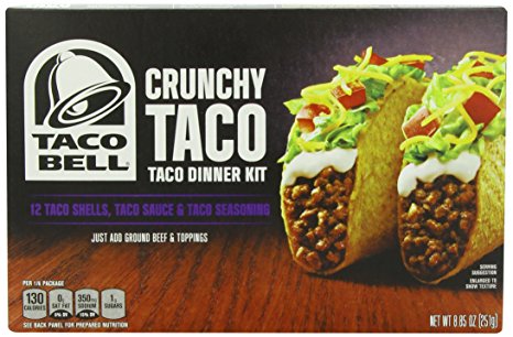 Taco Bell Taco Dinner Kit, Crunchy, 8.85 Ounce