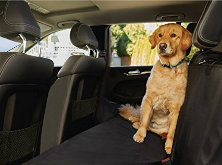 The Original GORILLA GRIP (TM) Non-Slip Pet Car Seat Protector for Pets, Waterproof, Underside Grip (Black)