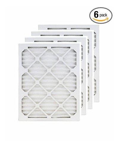 20x22x1 (19.75x21.75) MERV 8 Air Filter/Furnace Filters (6 pack)