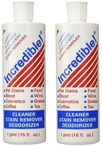Incredible Inc. Cleaner; Stain Remover; Deodorizer 16 Oz (2 Pack)
