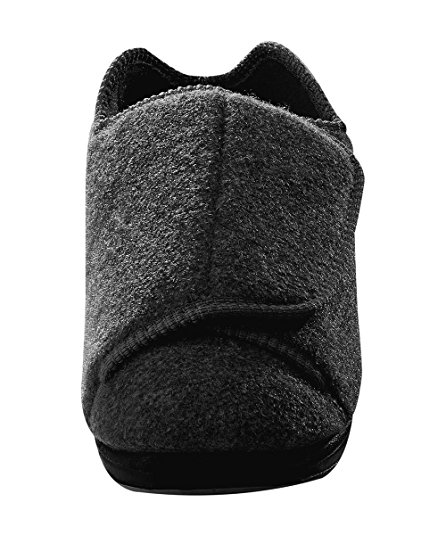 Mens Extra Extra Wide Slippers with Adjustable Closures - Swollen Feet - Diabetic & Edema