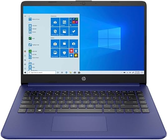 HP 14 Laptop, Intel Celeron N4020, 32GB RAM, 64 GB Storage, 14-inch HD Touchscreen, Windows 11 Home, Thin & Portable, 4K Graphics, One Year of Microsoft 365, Indigo Blue