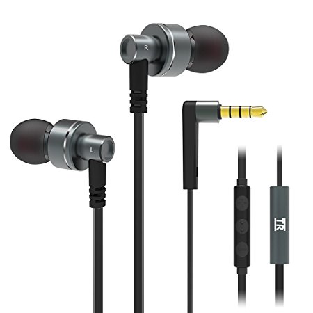 Earphones,TechRise Stereo Headphones Earbuds with Microphone and Volume Control ,High Definition, In-ear, Tangle Free, Noise Isolating , HEAVY DUTY BASS for iPhone SE ,iPhone 6s ,iPhone 6s Plus, iPhone 6, 6 Plus, 5 5c 5s 4s iPad iPod Touch, Samsung Galaxy S7 S6 S5 S4 S3 Note 3 2 and More