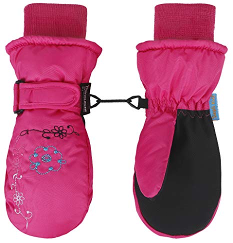 SimpliKids Children's Winter Thinsulate Lined Waterproof Ski Mittens,Animal