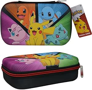 Pokémon Characters Pencil Case with Zipper Closure