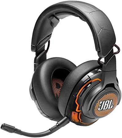 JBL Quantum ONE Wired Over-Ear Professional Gaming Headset with Head-Tracking Enchanced JBL QuantumSPHERE 360 - Black