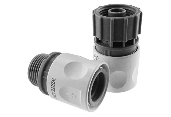 Expanding hose FEMALE and MALE threaded quick connector to join expanding hose to hozelock compatible connectors ,By Cost Wise® ,the irrigation specialists