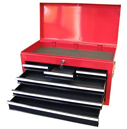 Excel 26 Inch Red Tool Chest - 6 Drawers (Red) (15"H x 26"W x 12.7"D) [Kitchen]