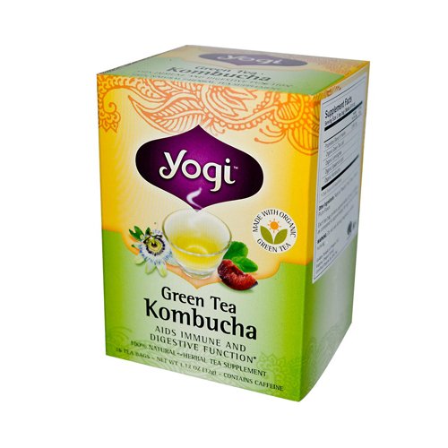 Yogi Tea Green Tea Kombucha Organic - 16 Tea Bags image may vary
