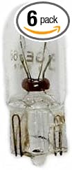 6 Pack GE Lighting 168/BP2 Automotive Courtesy, License Light Miniature Bulb (12327) 2 Lamps per Blister