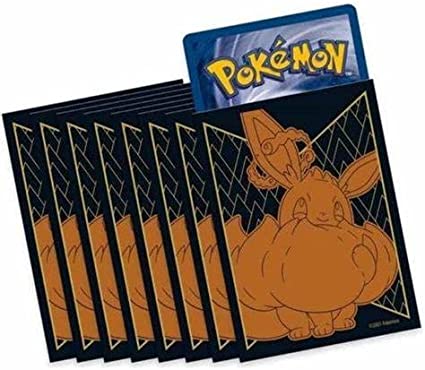 Pokemon Eevee Gigamax Vmax - Card Sleeves - Pack of 65 - Shining Fates Elite Trainer Box Exclusive