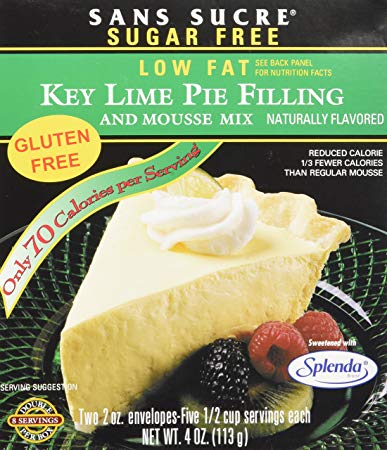 Sans Sucre Key Lime Pie Filling and Mousse Mix - Gluten Free