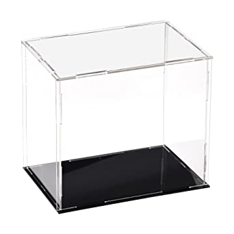 uxcell Acrylic Clear Display Case Box Dustproof Protection Showcase Cube Collectibles Show Box 5.9x3.9x5.9inch