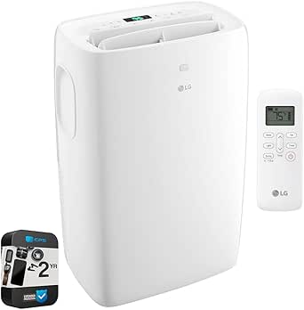 LG LP0621WSR 6,000 BTU Portable Air Conditioner and Dehumidifer (Renewed) Bundle with 2 YR CPS Enhanced Protection Pack