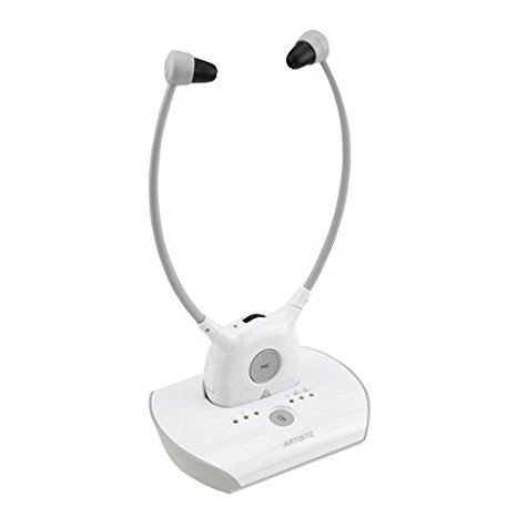 Wireless Hearing aid Headset System, Artiste 2.4GHz TV Digital Wireless Headphone, Elderly hearing aid headset, With Wireless Transmitter