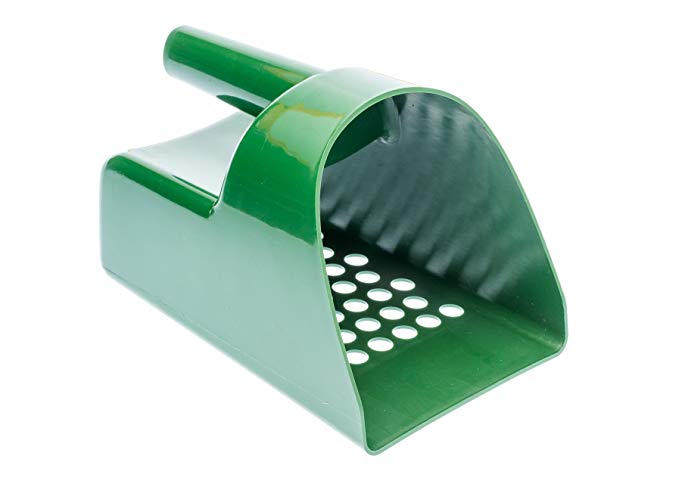 SE GP3-SS20 Prospector Series Green Plastic Sand Scoop for Metal Detecting, 1