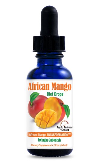 African Mango Diet Drops | 1200 mg African Mango Complex (Irvingia Gabonensis) | 2 oz African Mango Weight Loss Drops | 60 servings | Absorbs up to 3X faster than pills