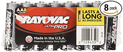 Rayovac Ultra Pro Batteries, Size AA, 8-Pack