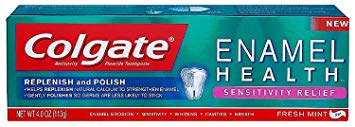 Colgate Enamel Health Sensitivity Relief Toothpaste, Fresh Mint 4 oz (Pack of 3)