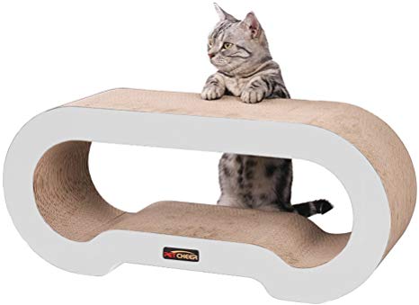 PetCheer Jumbo Cat Scratcher Lounge Sofa with Catnip