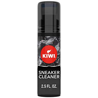 KIWI Sneaker Cleaner 2.5 oz - Removes marks, dirt, salt and stains. clean white shoes and all other shoe types. Step 1 of the 3-Step Sneaker Care system (1 Plastic Bottle with Brush)