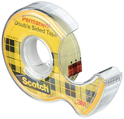 Scotch Permanent Double-Sided Tape 0.5-inch x 450-inch