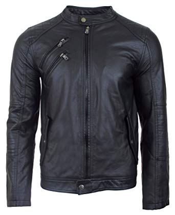 Urban Republic Men’s Faux Leather Moto Jacket