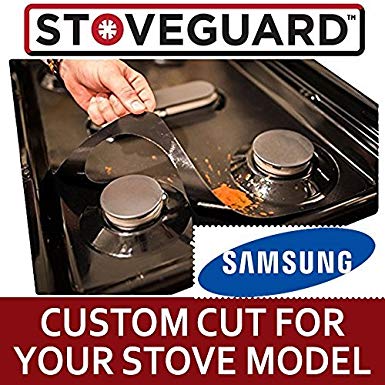 Samsung Gas Stovetop Stove Guard | Gas Stove-Top Protector Liner | Range Burner Cover Nonstick, Dishwasher Safe