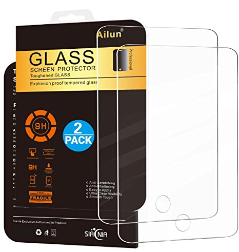 iPad Mini Screen Protector,[2Pack]by Ailun,Tempered Glass,for Apple iPad Mini 1/2/3,Case Friendly-Siania Retail Package