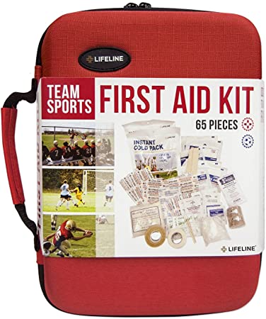 Lifeline Team Sport First Aid and Safety Kit, Stocked with Essential First aid Components for Emergencies Resulting from Outdoor and Team Sports Activities