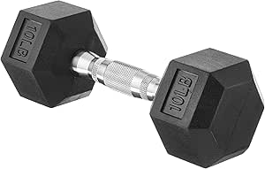 Amazon Basics Rubber Hex Dumbbell Hand Weight