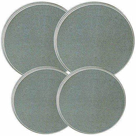Reston Lloyd Electric Stove Burner Covers Set of 4 Stainless Steel Look New
