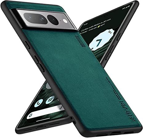 X-level Google Pixel 7 Pro Case Drop Protective Thin Dual Layer Shockproof Bumper Cases Full Body Rugged Hard PC Back Anti-Scratch Microfiber Surface with Grip with Soft Edge Slim Cover-Green